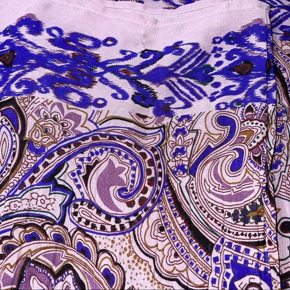 Avenue women’s sz 22/24 sheer purple floral blouse - Picture 7 of 7